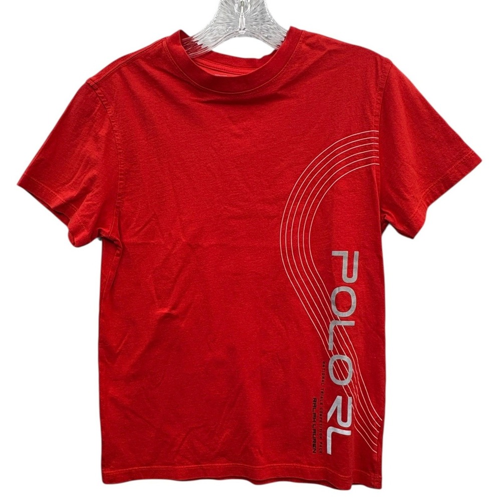 Polo Sport Ralph Lauren Graphic Logo T Shirt Red Athletic Streetwear Tee M